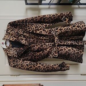 Mix It Leopard/Cheetah Car Coat! Like New!